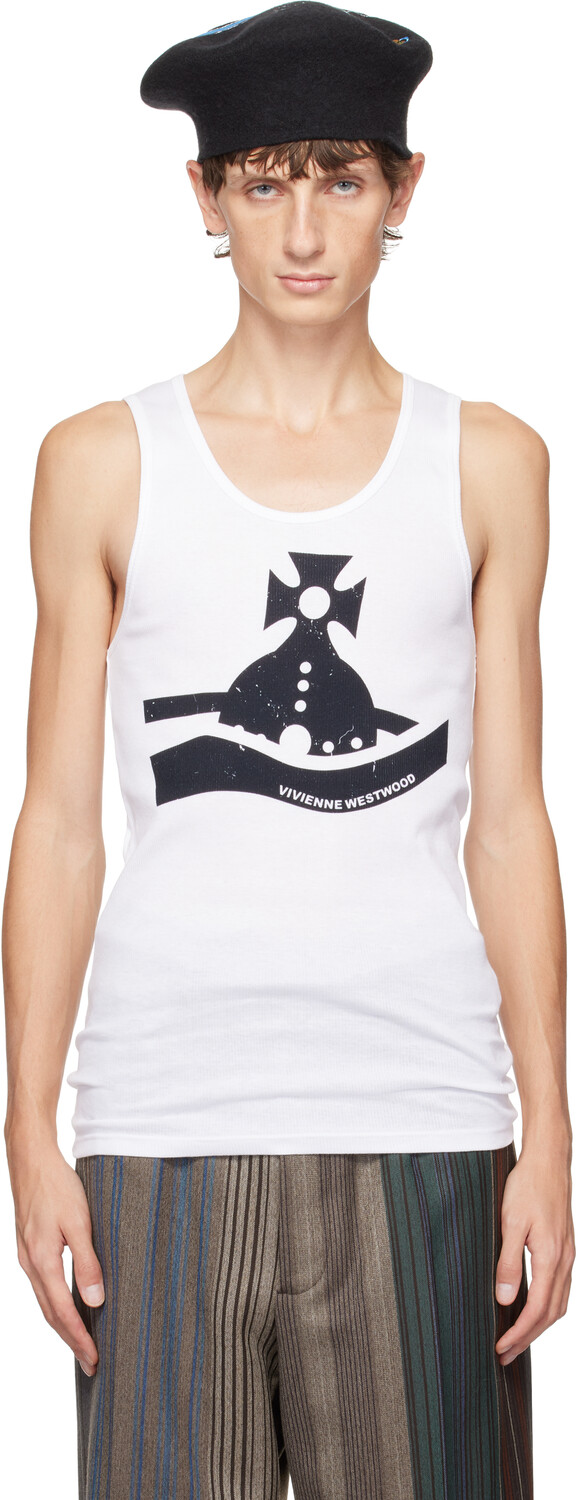 

Белая майка Sunken Orb Vivienne Westwood