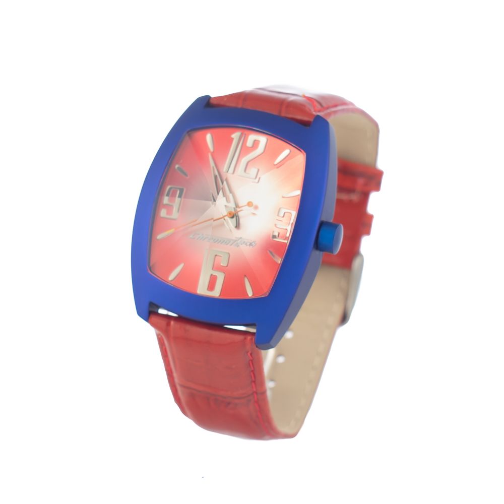 

Часы Chronotech LeatherWatch, красный