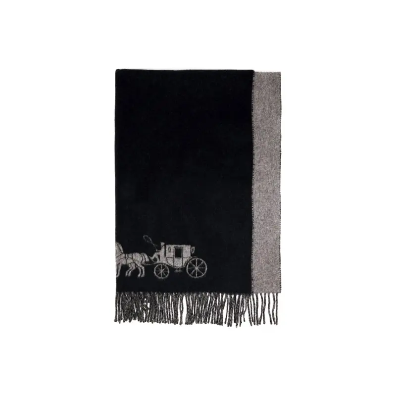 

COACH Вязаный шарф унисекс, Black