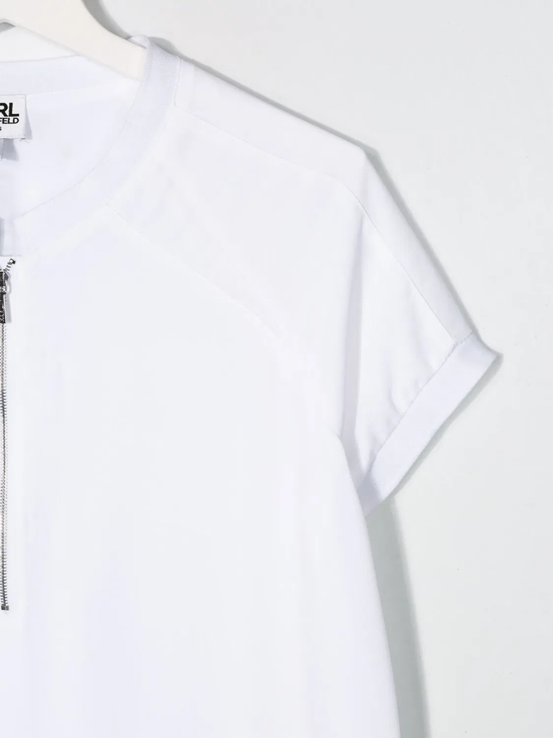 Платье в стиле колор-блок с короткими рукавами Karl Lagerfeld Kids — фото 3