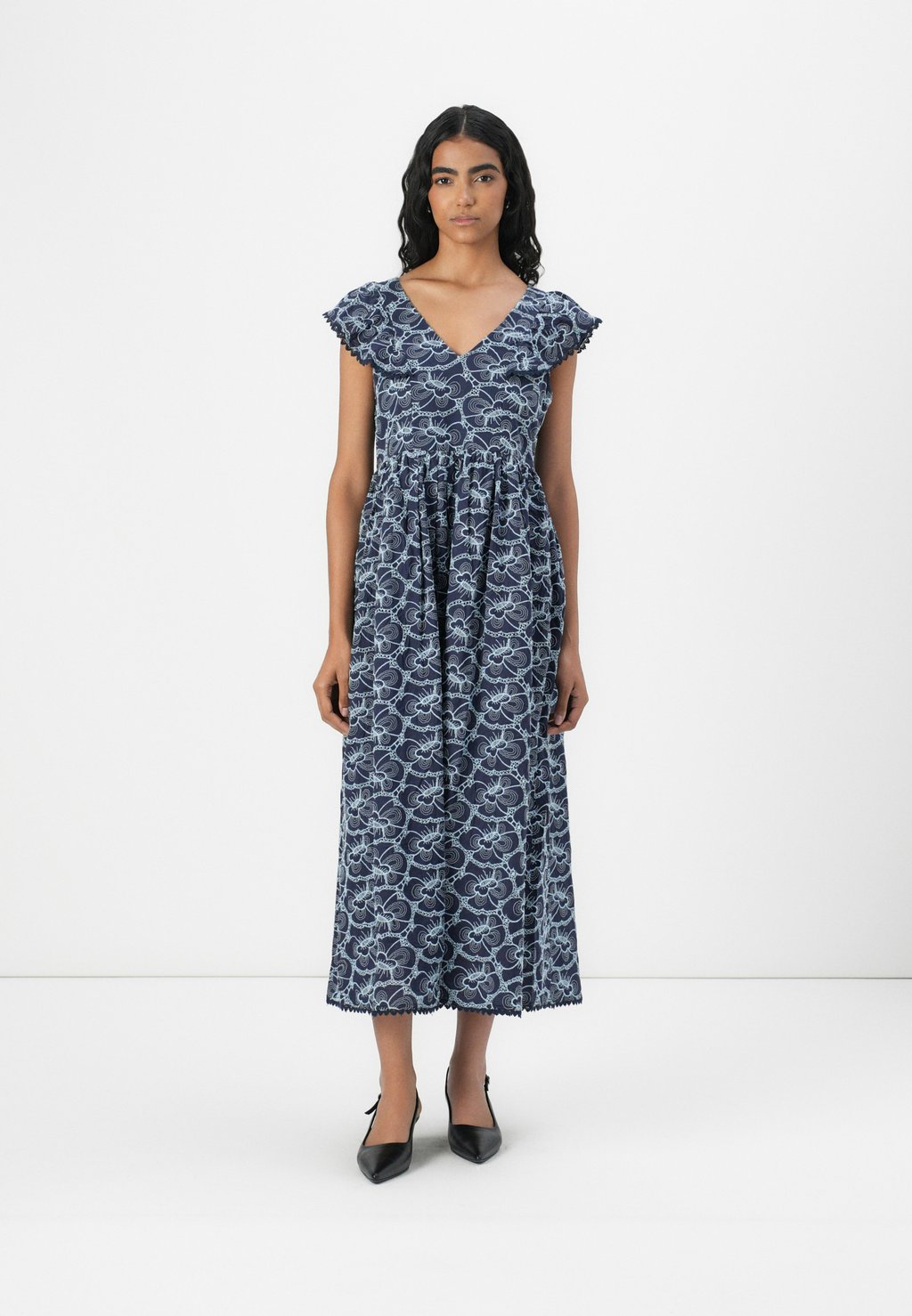 

Платье макси IREKA DRESS YAS, цвет Blueberry/Clear Sky