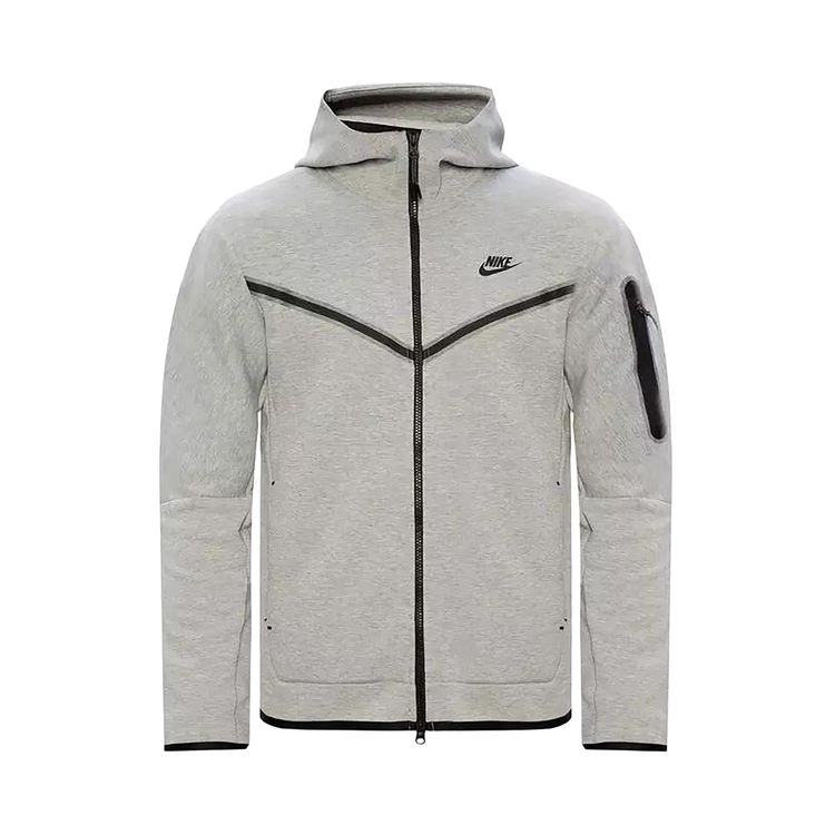 

Худи Nike Tech Fleece Full-Zip Windrunner Hoodie Dark Grey Heather/Black, серый