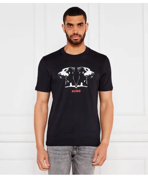 

Футболка Доберо Regular fit Hugo, черный