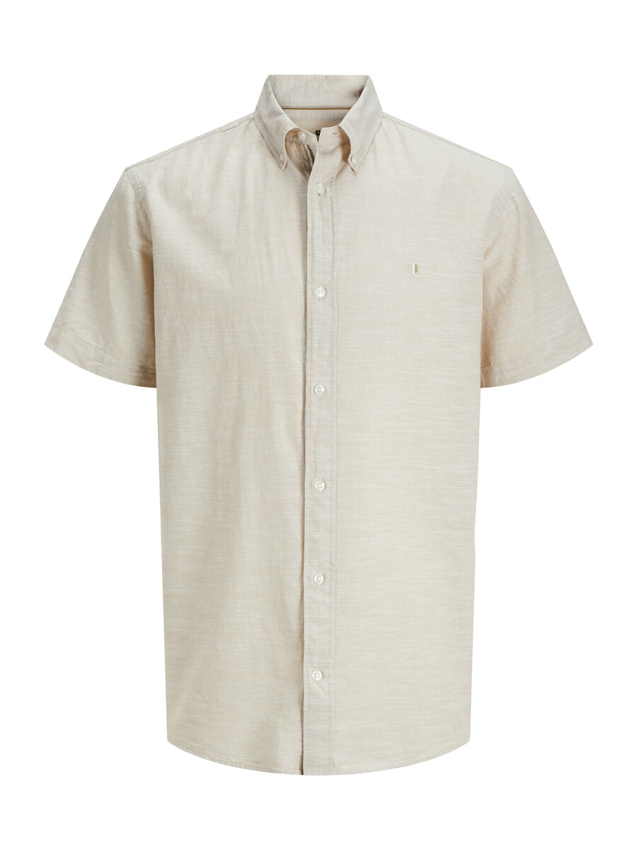 

Рубашка на пуговицах Comfort fit Jack & Jones Plus JPRBLUSummer, серо-коричневый