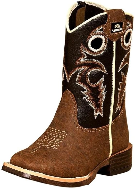 

Детские западные сапоги с двойной молнией для мальчиков Double Barrel с квадратным носком - 4419202, коричневый