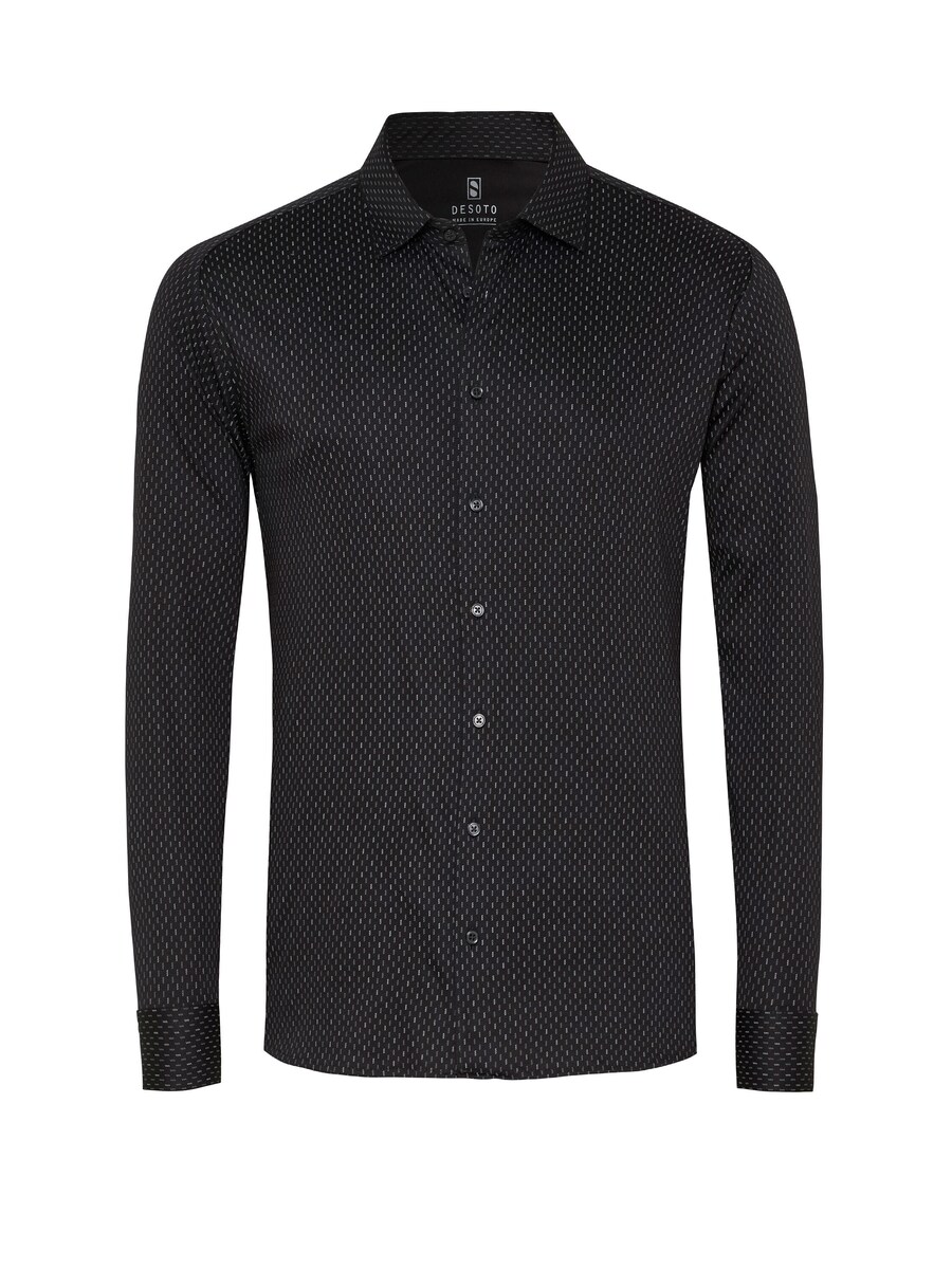 

Рубашка Slim Fit на пуговицах DESOTO, черный