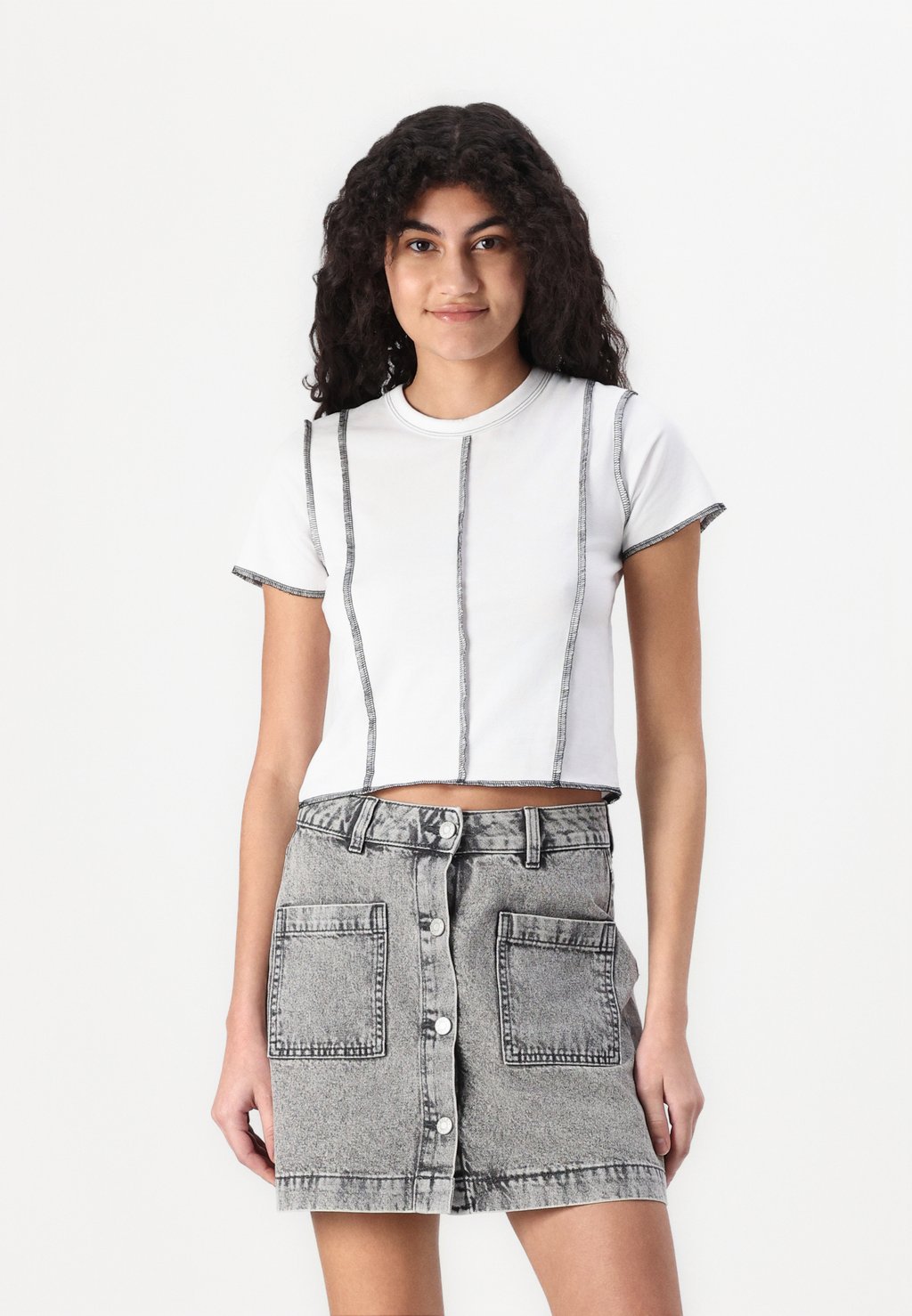 

Футболка с принтом JXMINNA STITCH TEE JJXX, белый