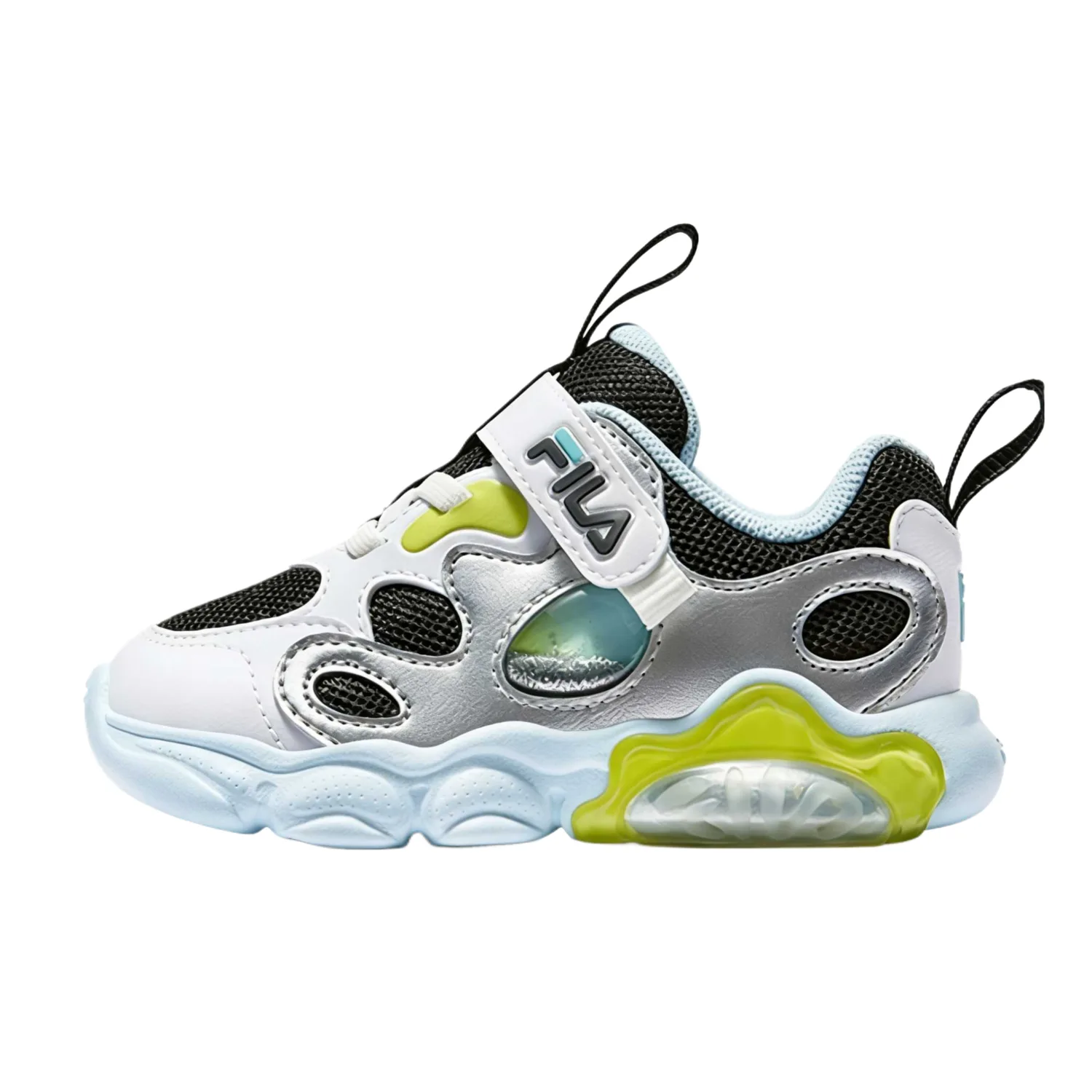 Кроссовки Heritage FHT для малышей FILA KIDS, Black/FILA White