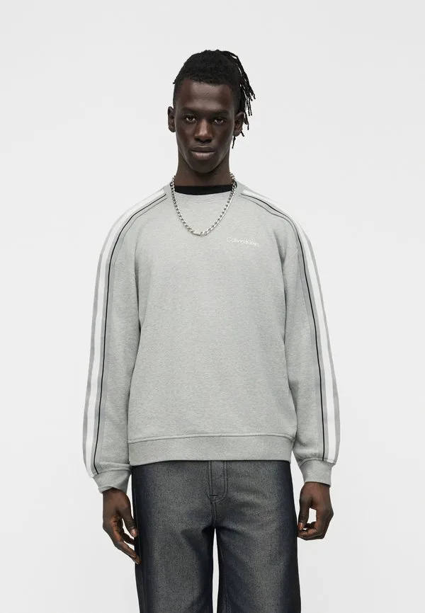 

Толстовка с круглым вырезом и логотипом Calvin Klein, Medium Grey Heather, Серый, Толстовка с круглым вырезом и логотипом Calvin Klein, Medium Grey Heather