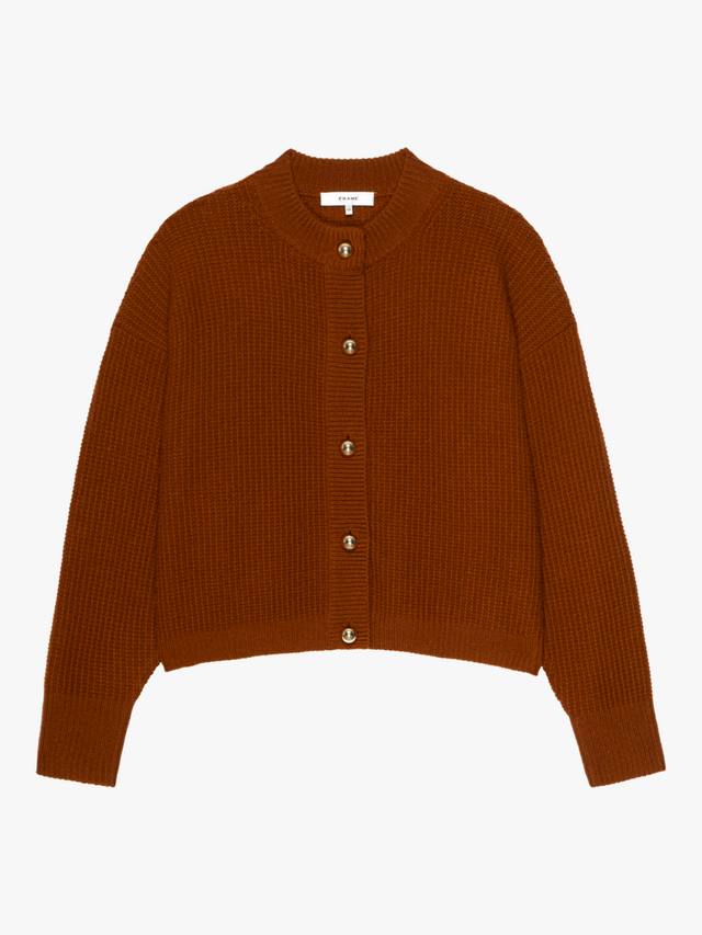 

Кардиган Femme из шерсти с вафельной вязкой FRAME, Orange