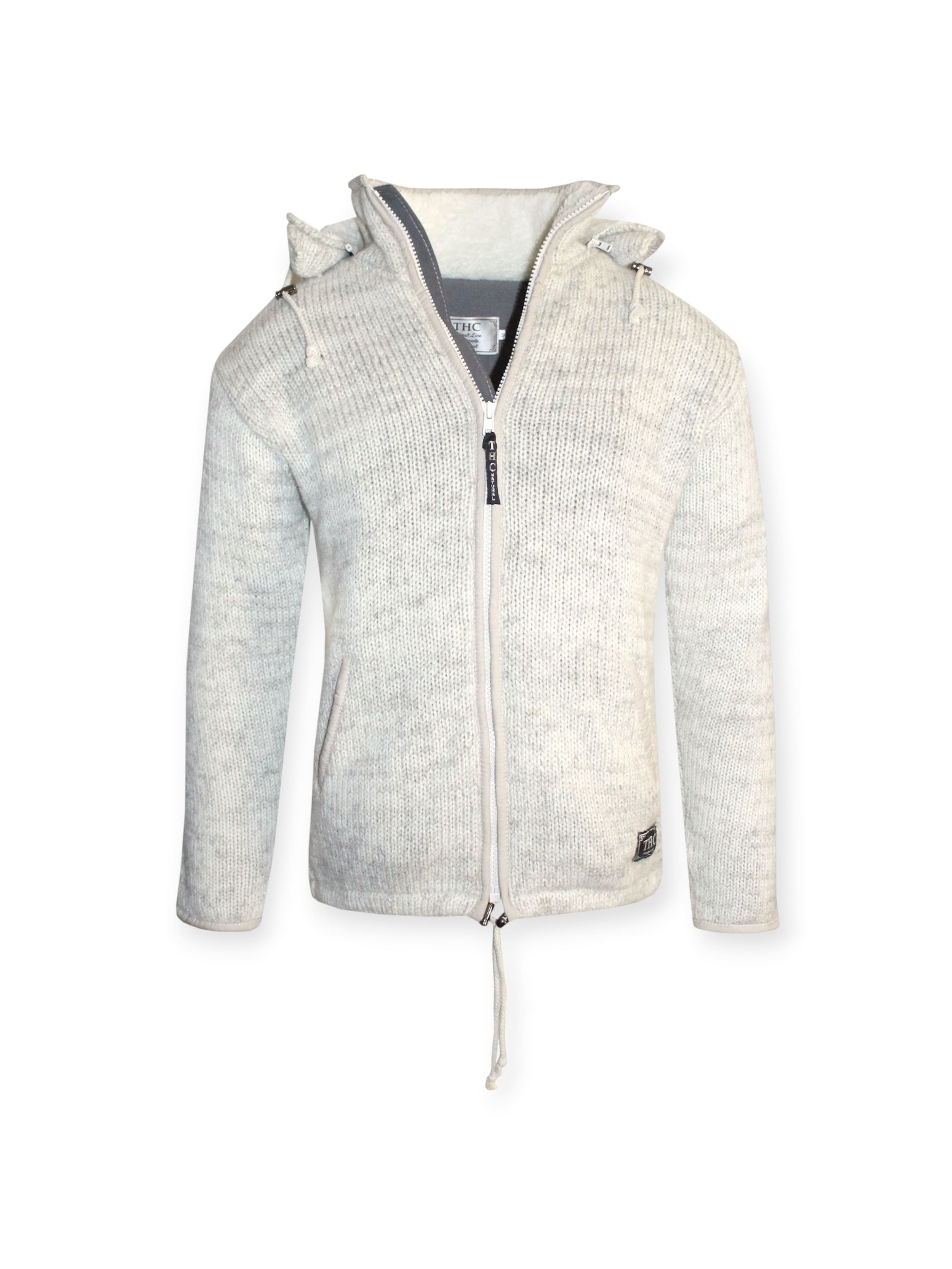 

THC Natural Line Кардиган 'THC 623' из шерсти, белый