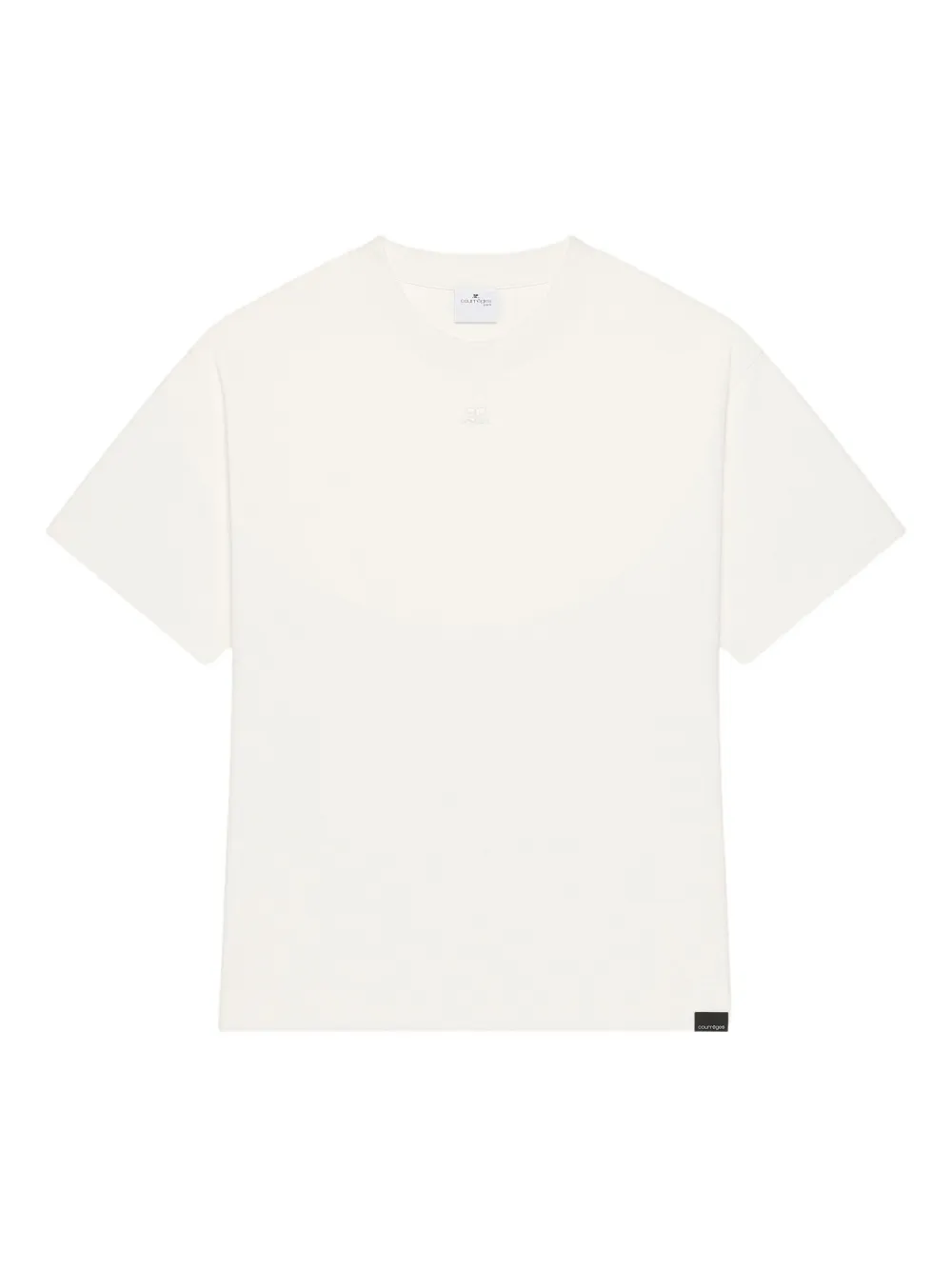 

Футболка с круглым вырезом Courrèges, белый