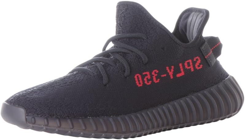 Мужские кроссовки adidas Yeezy Boost 350 V2, черный/красный — фото 4