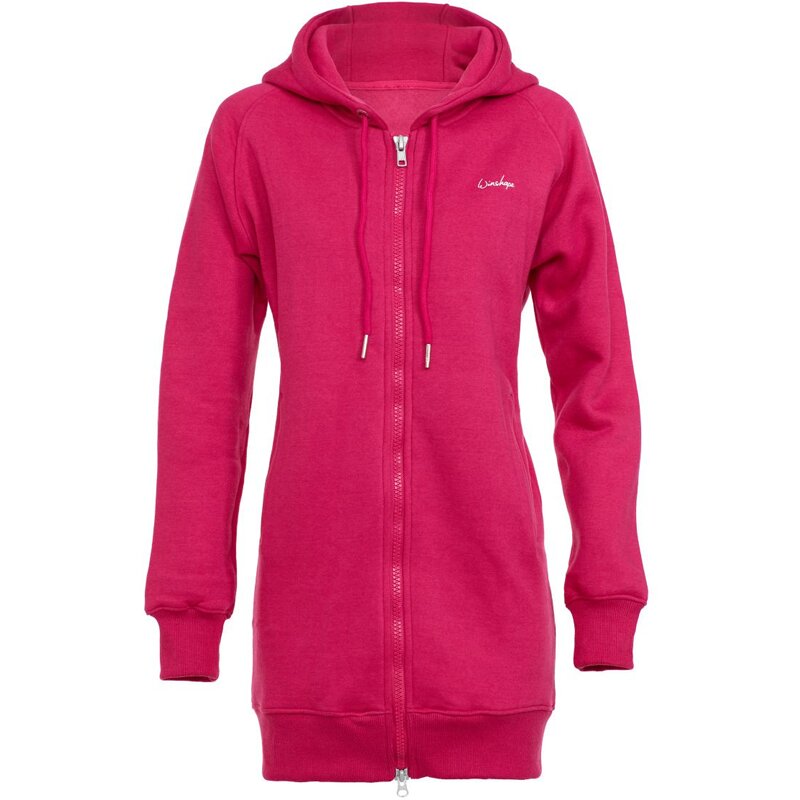 

Длинная, уютная куртка с капюшоном и двусторонней молнией j006 Winshape, розовый