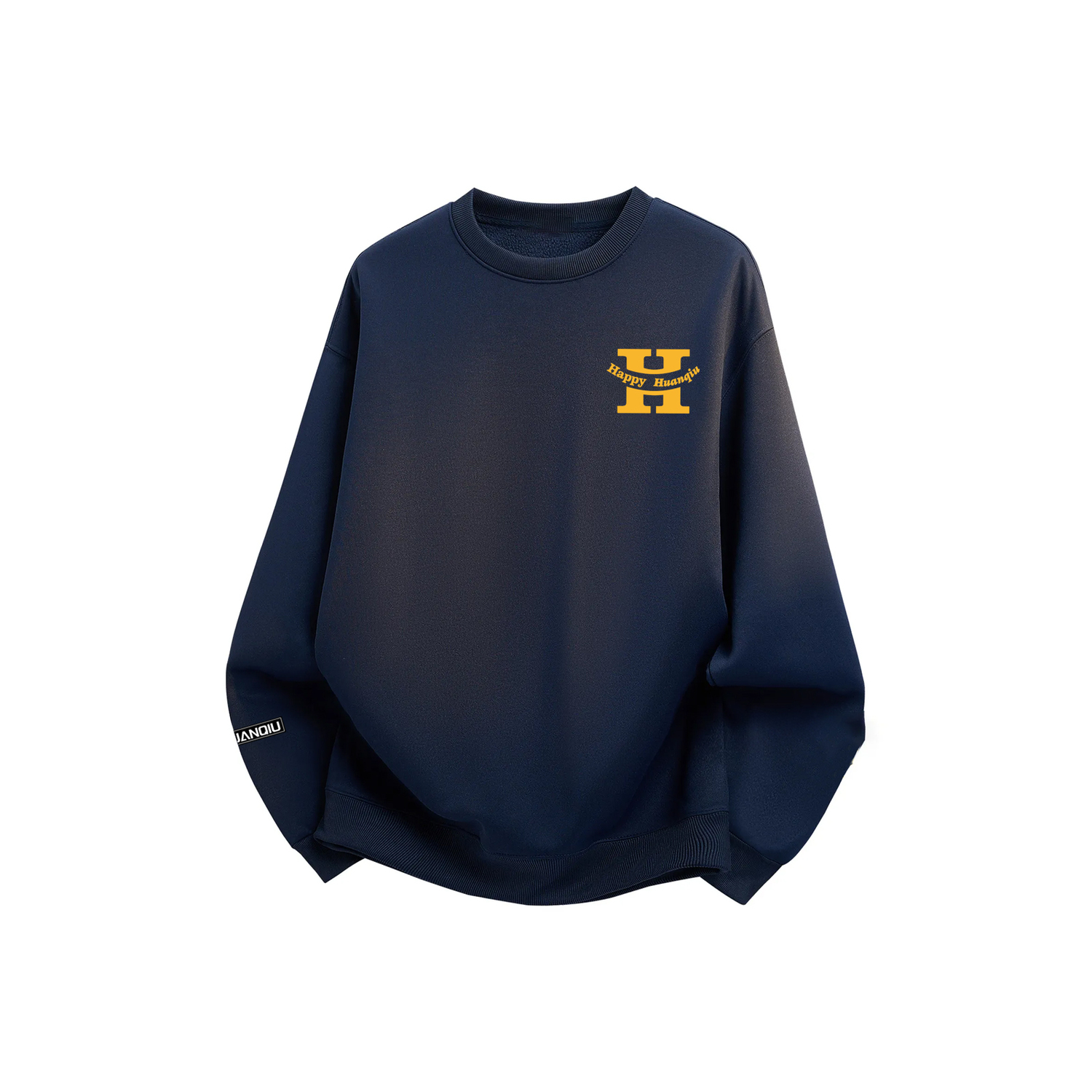 

Свитшот Unisex Crew Neck Moderate Heavyweight HUANQIU, темно-синий (желтый)