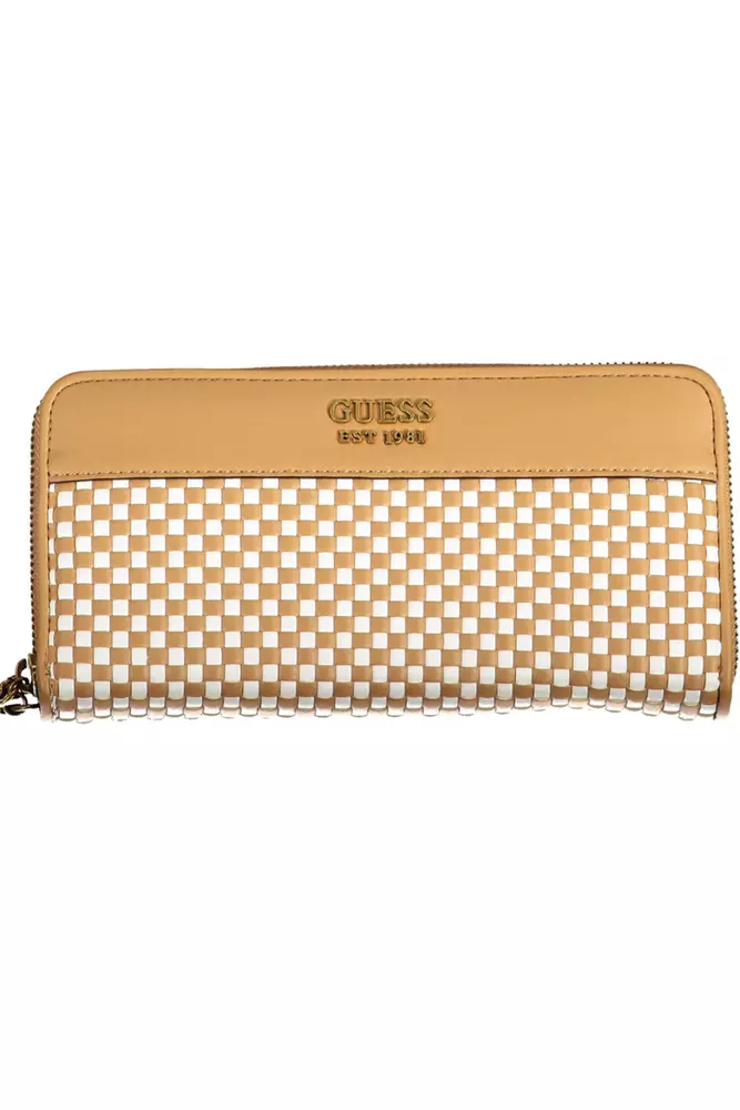 

Коричневый полиэтиленовый женский кошелек Guess Shoes