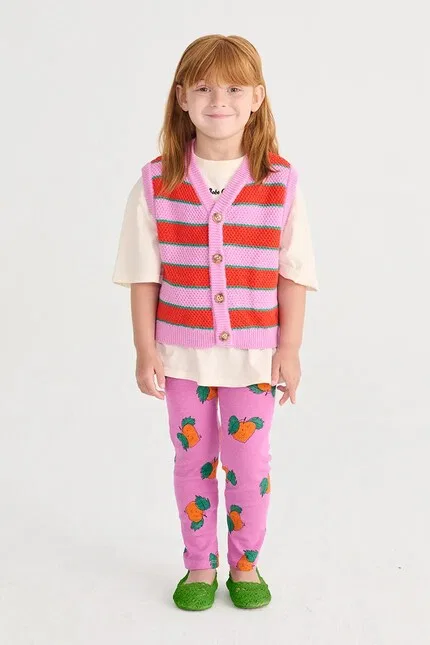 Леггинсы детские с узором Tangerine Bobo Choses, розовый
