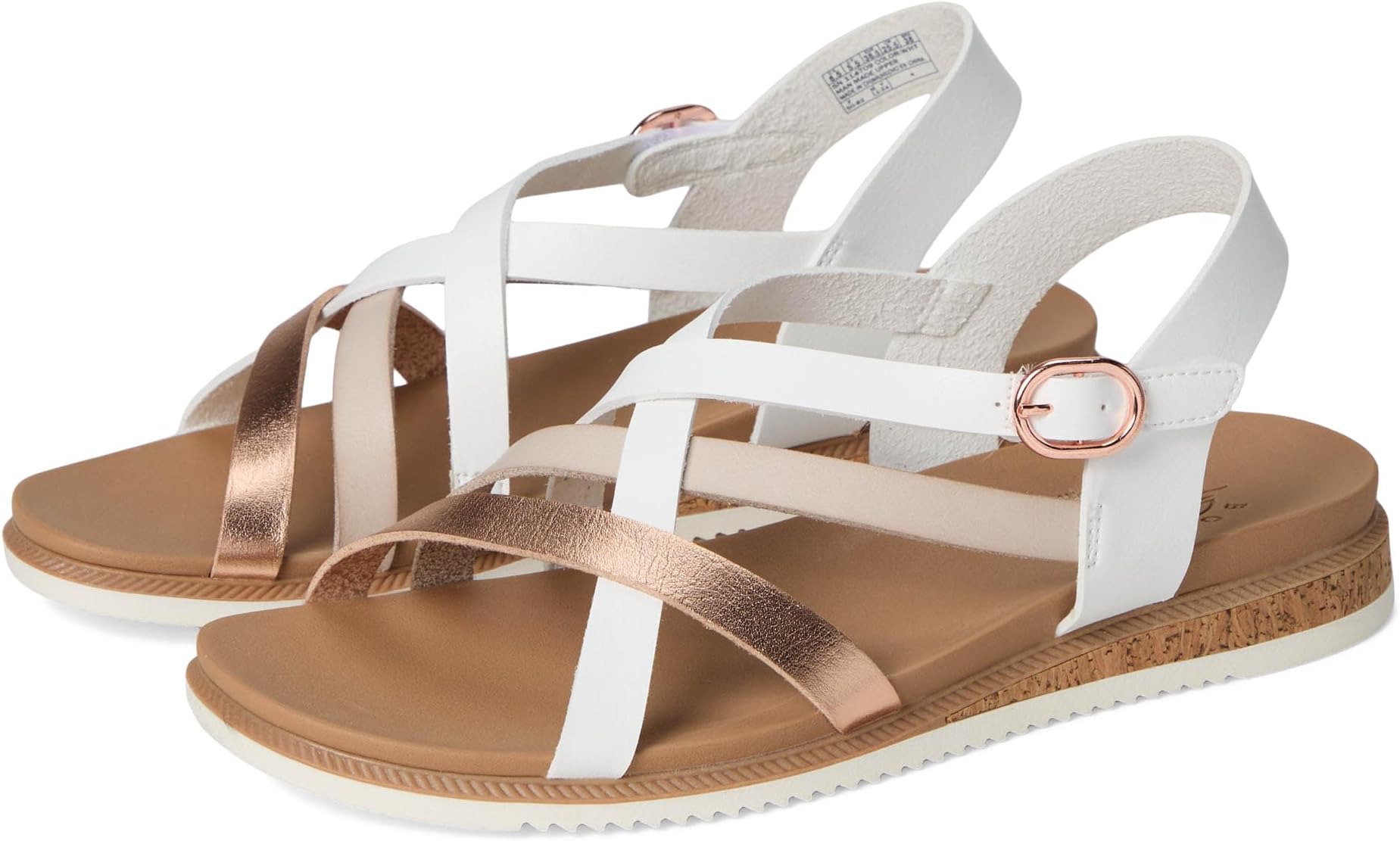 Сандалии BOBS from SKECHERS Women's Desert Kiss Low - Peak Rank, White