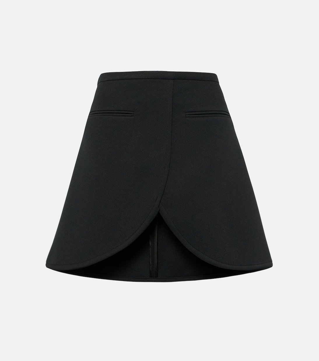 

Мини-юбка из твила Courrèges, черный