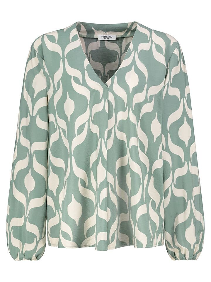 

Блуза Sublevel Bluse, цвет Mint/Weiß