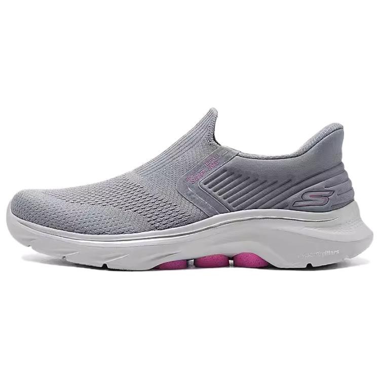 

Кроссовки Skechers WOMEN"S GO WALK Lifestyle Shoes Women's Low-top Grey/pink, серый/розовый