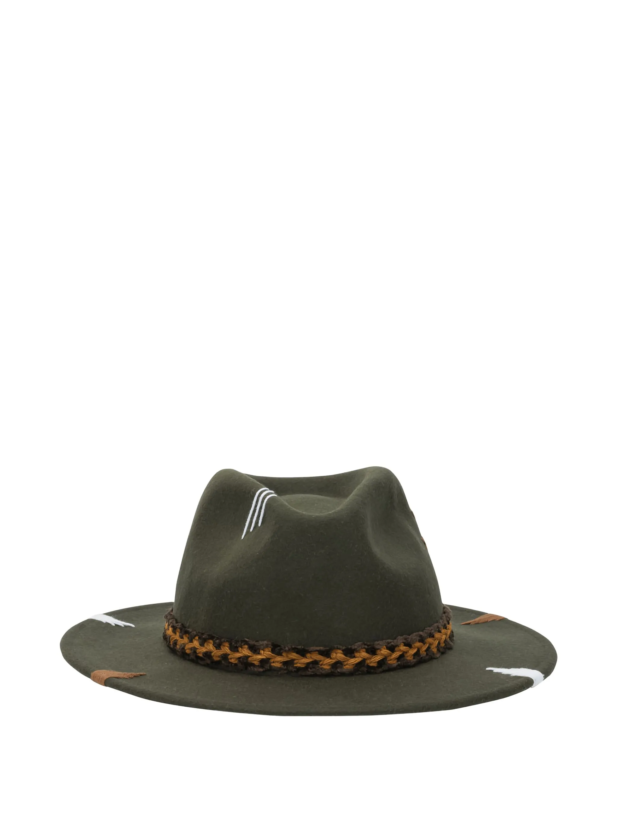 

Шляпа Chapeau с плетеной отделкой The Hat Gang, зеленый