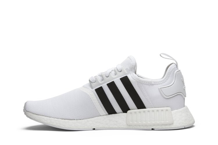 Кроссовки Adidas NMD_R1 'White Grey', белый — фото 3