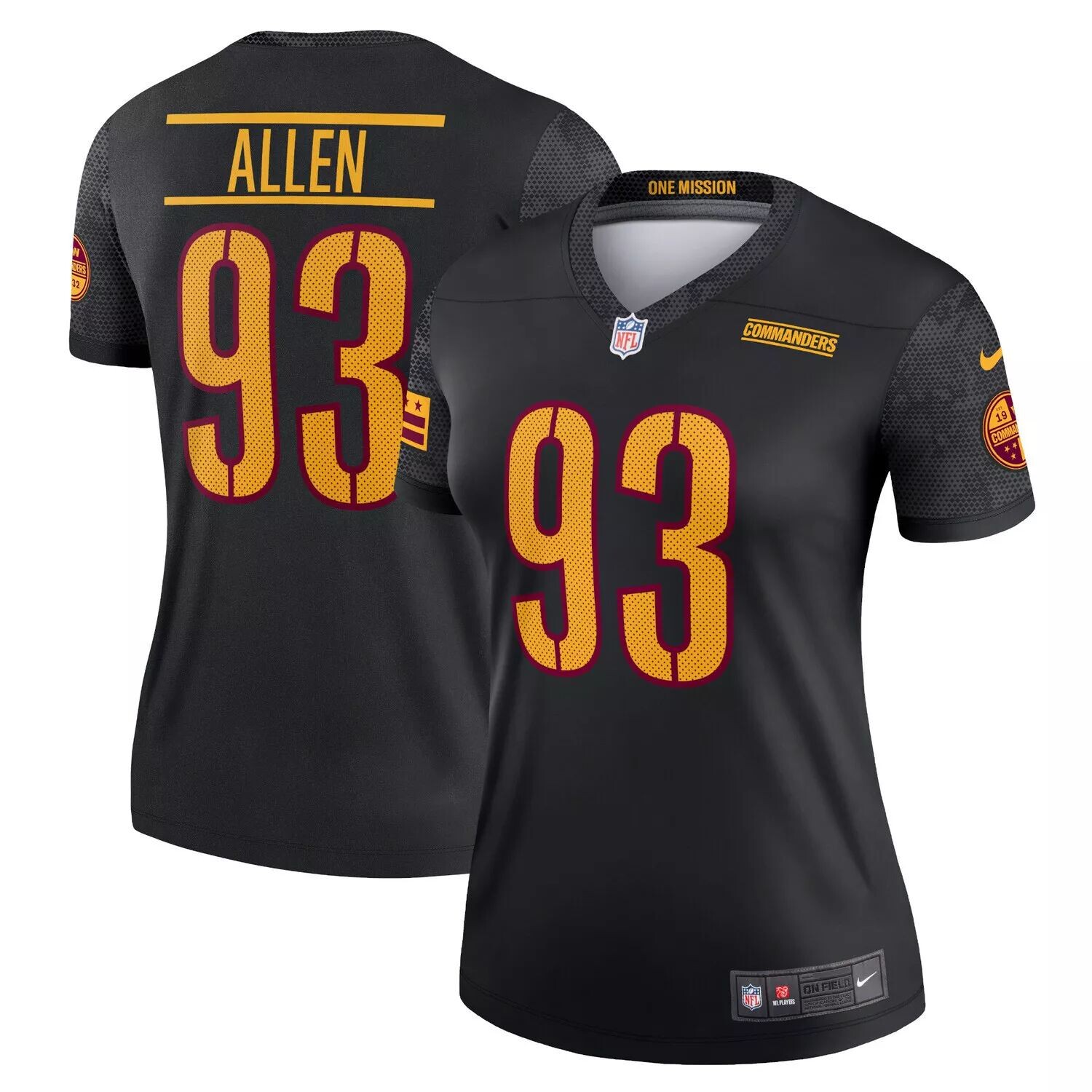 

Женская майка Nike Jonathan Allen Black Washington Commanders Alternate Legend Nike