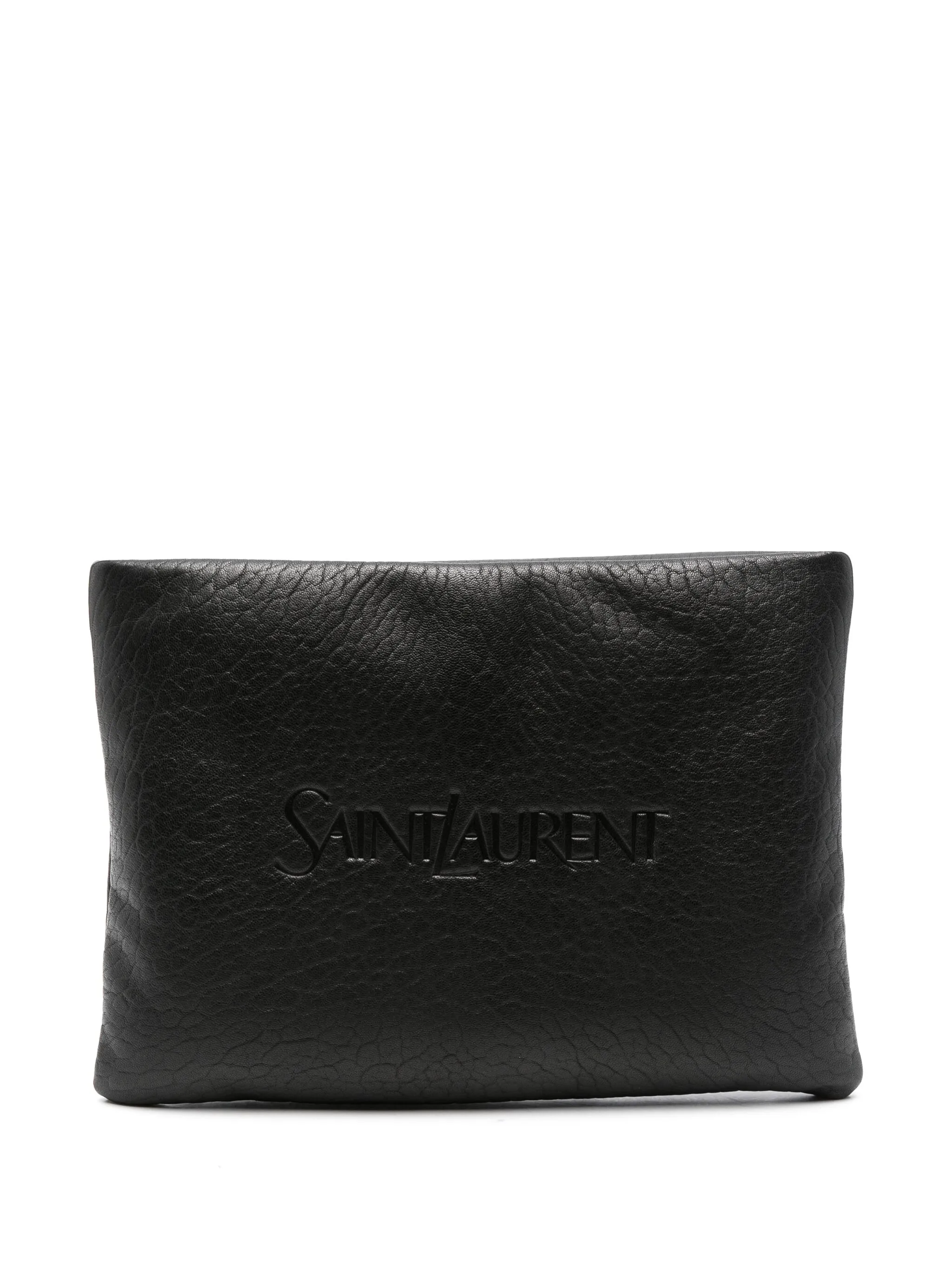 

Большой клатч Puffy Pouch Saint Laurent, черный