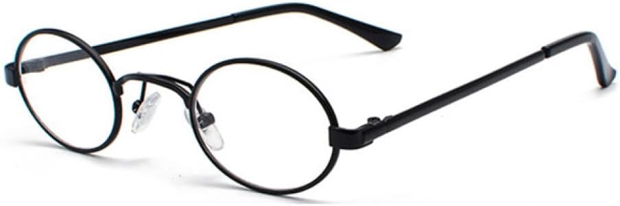 

Солнцезащитные очки в маленькой овальной оправе для мужчин, в стиле металл-панк, ретро-очки для женщин, круглые очки в стиле стимпанк с защитой от УФ-излучения UV400 LANGSER, C6 Black-clear