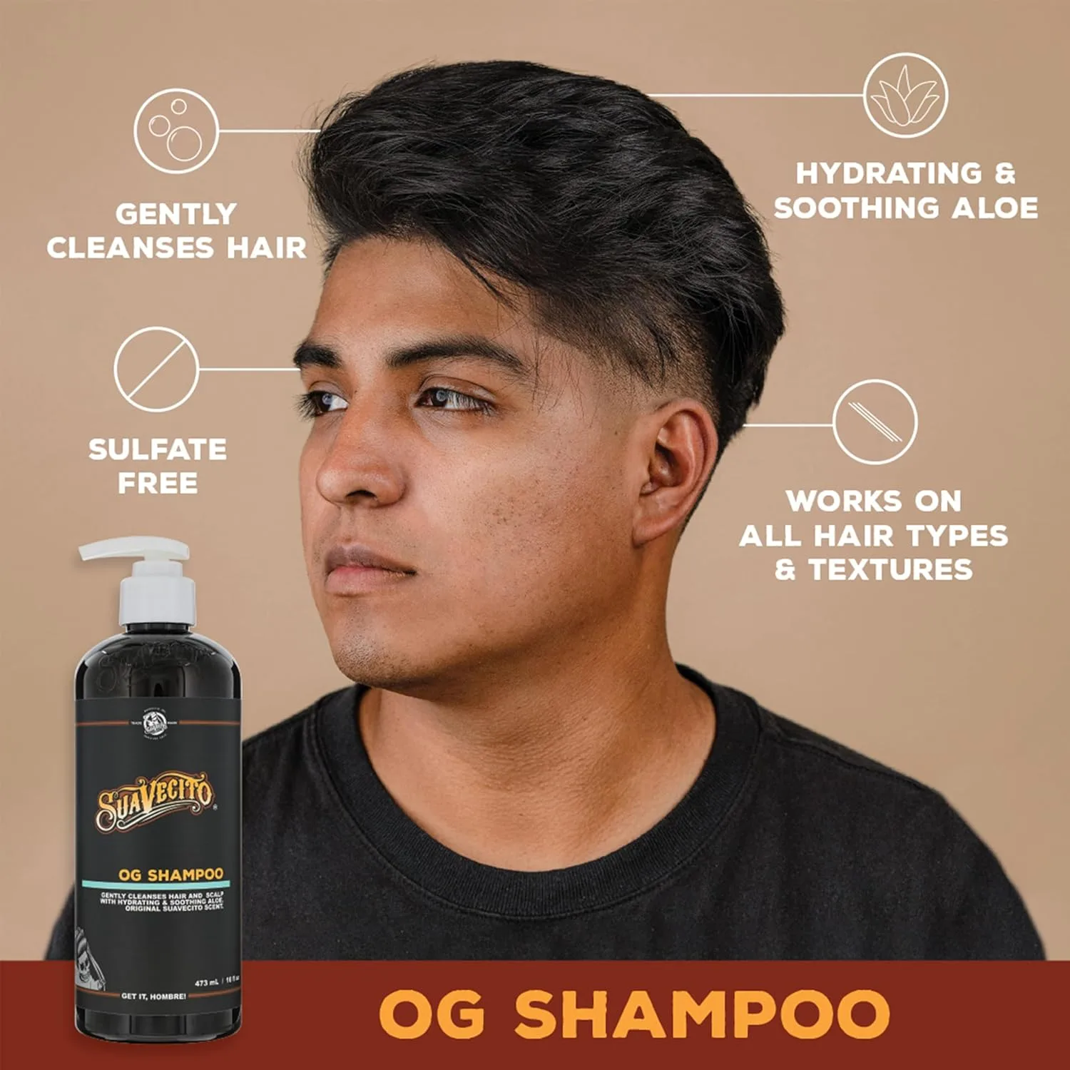 Набор Suavecito Hair & Body Essentials из 4 предметов - включает в себя помаду для укладки, увлажняющее мыло для тела, увлажняющий шампунь и питательный кондиционер. — фото 3