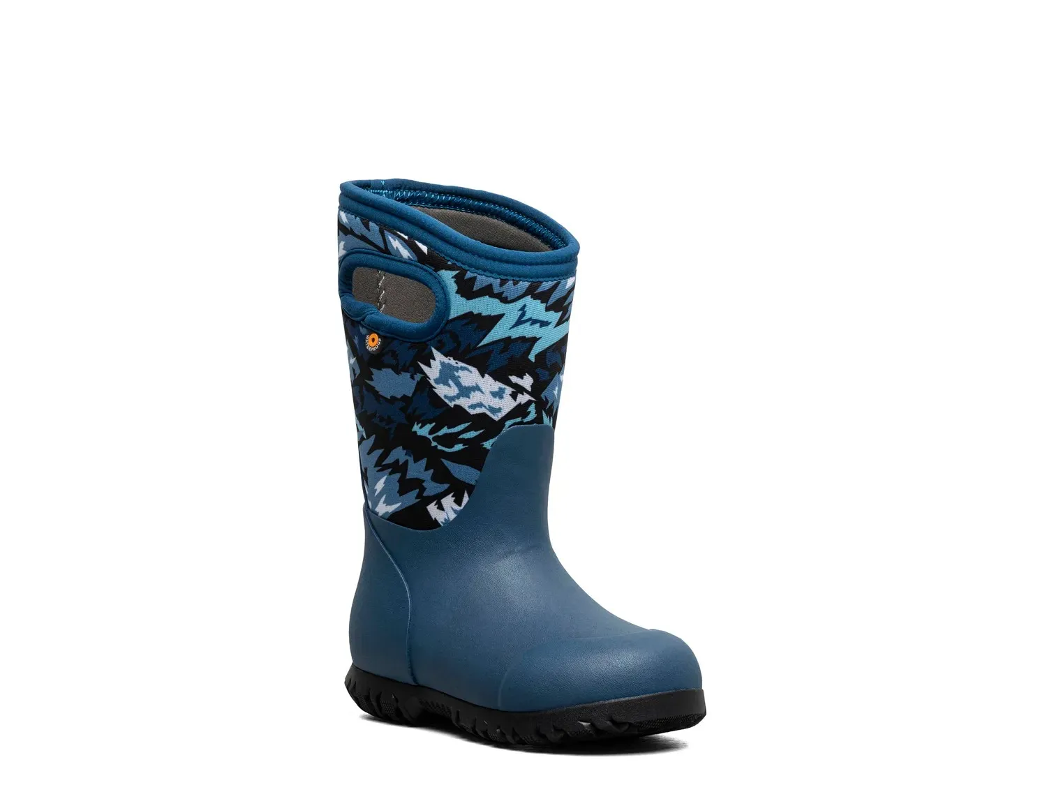 

Ботинки Bogs York Rain Boot - детские, с синим абстрактным принтом