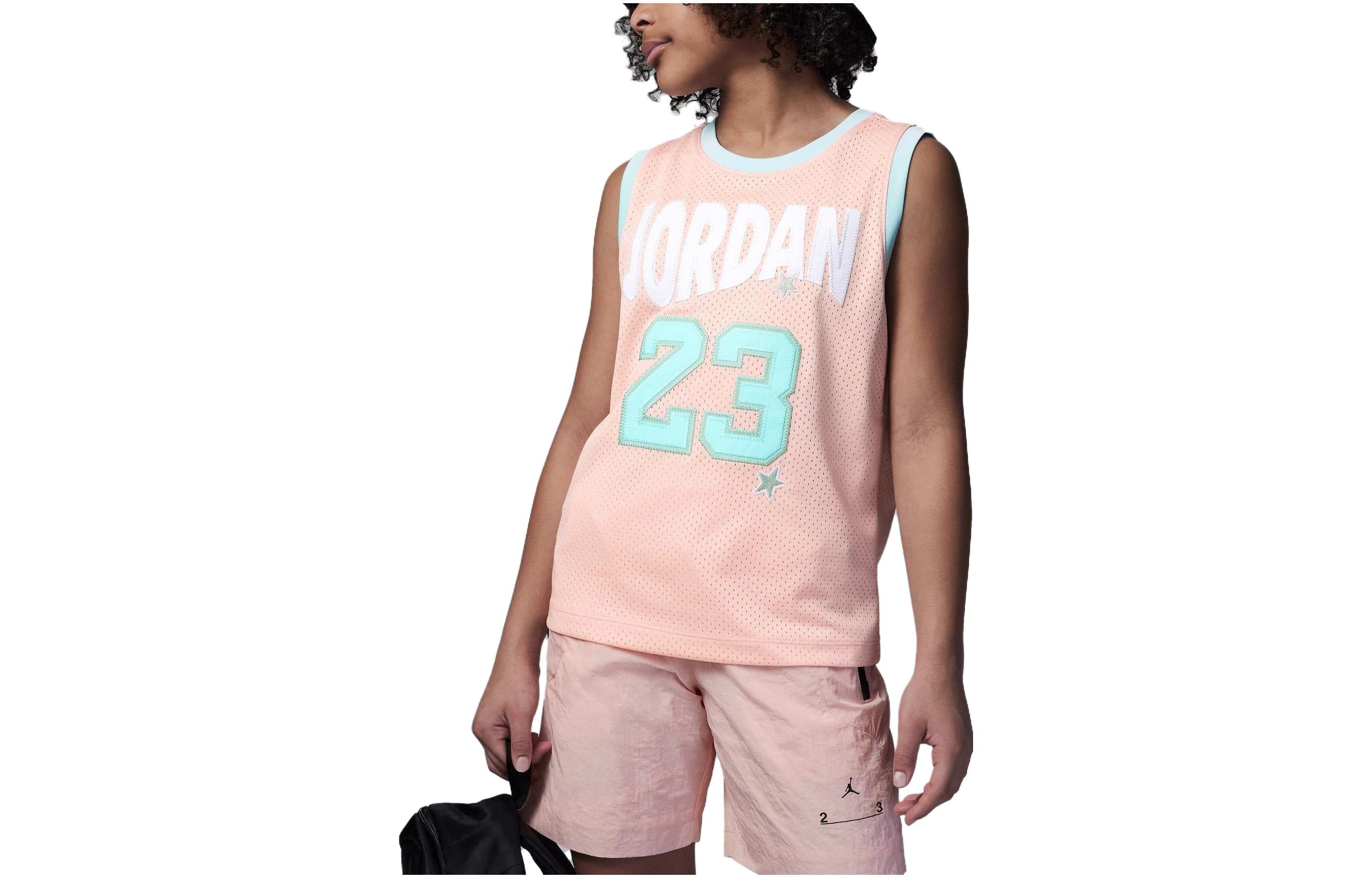 Спортивный топ (GS) Air Jordan Tank Top 'Pink' FQ0591-664, розовый — фото 2