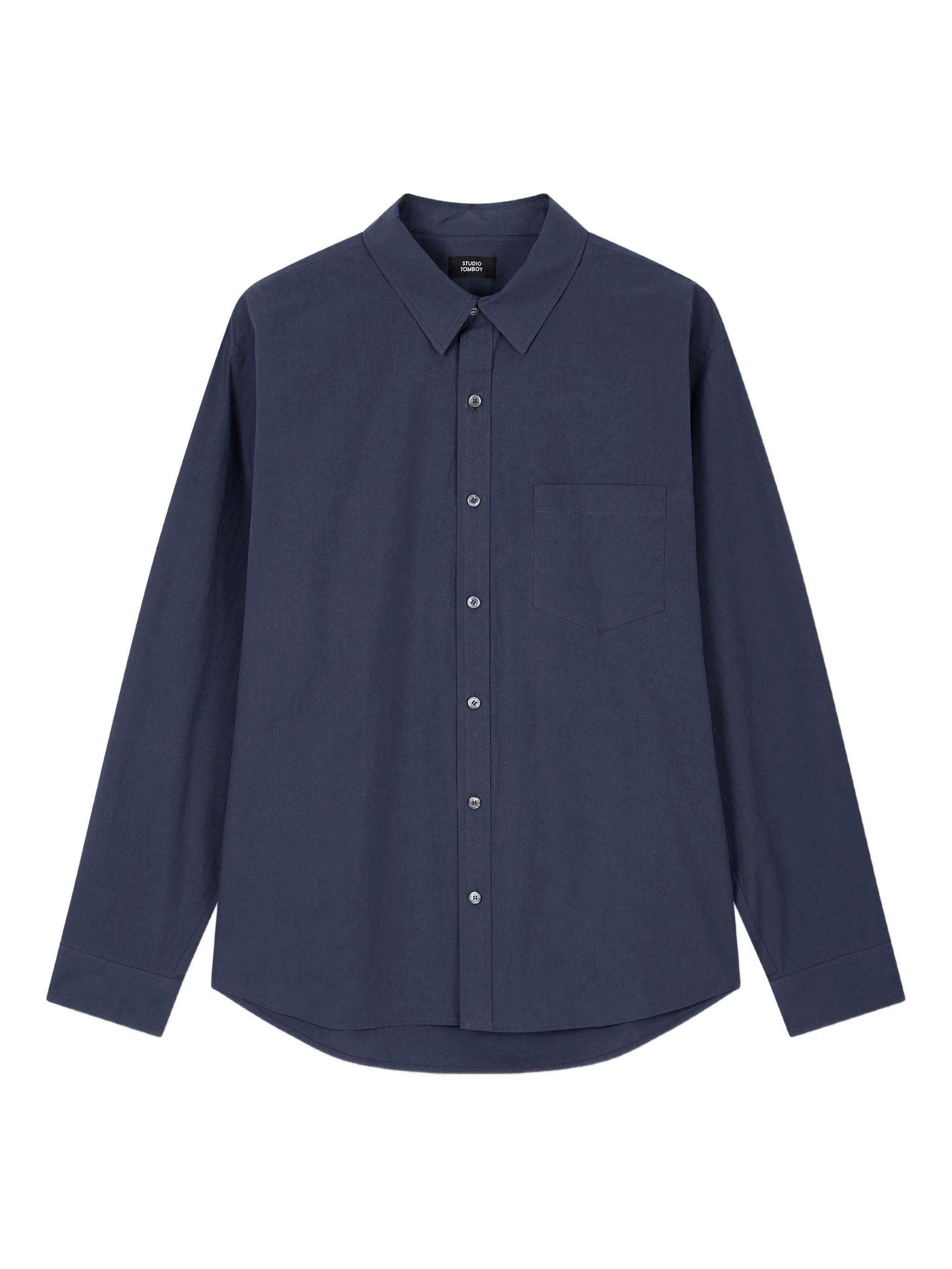 

Рубашка на пуговицах Studio Tomboy, синий