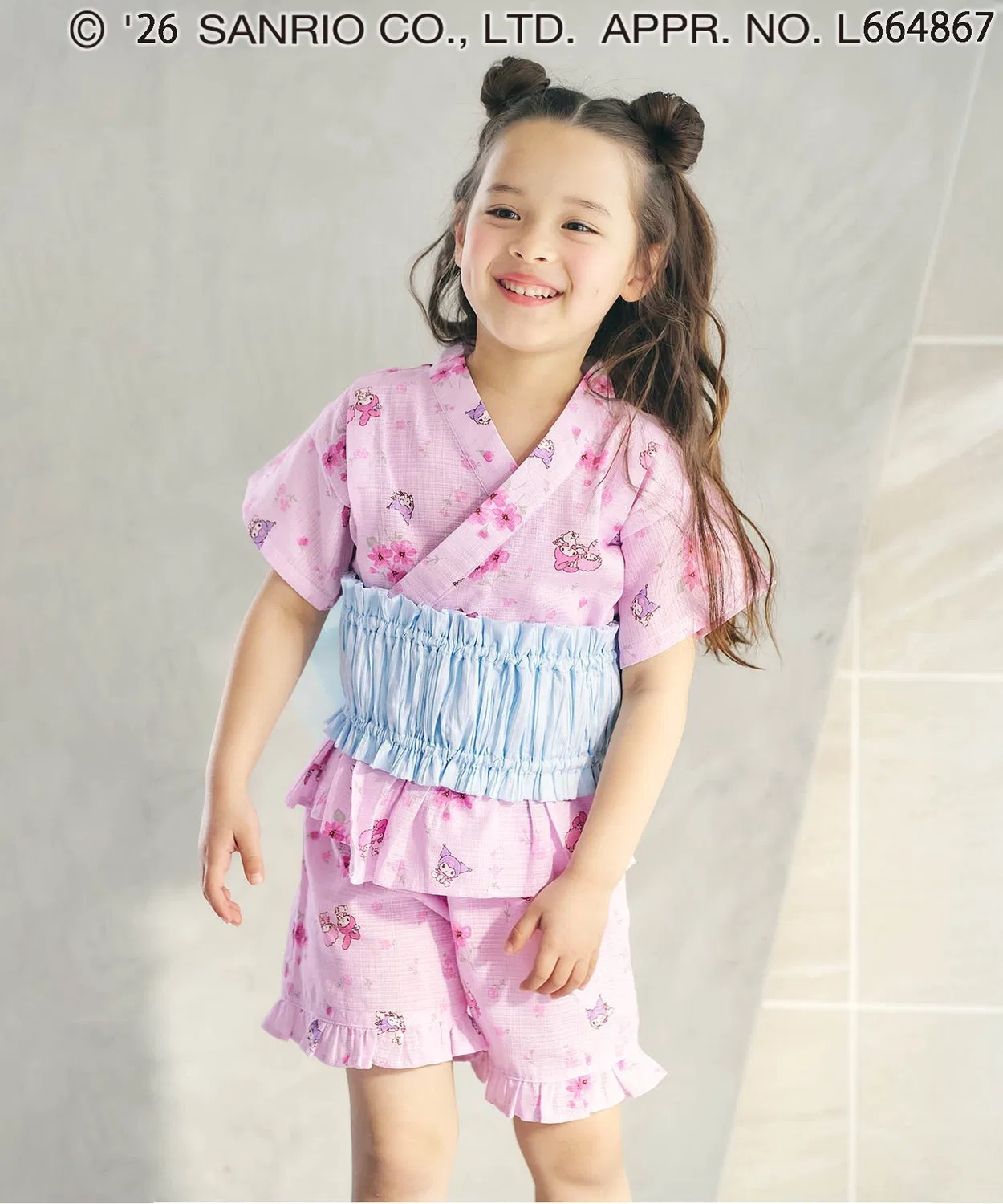 Детское кимоно Jinbei с поясом Sanrio Characters