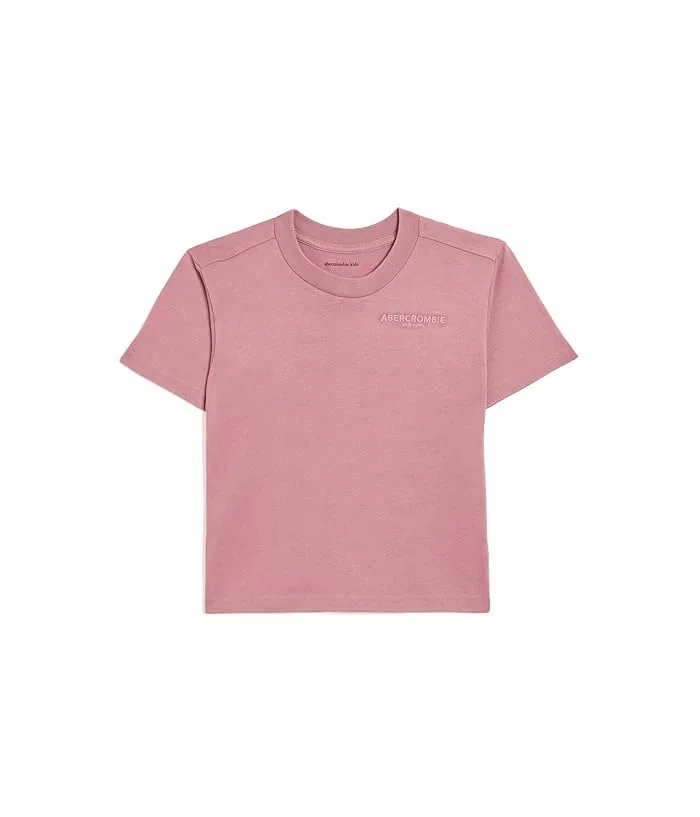 Футболка Sunfaded Knit Top Big Kids abercrombie kids, Dusty Rose
