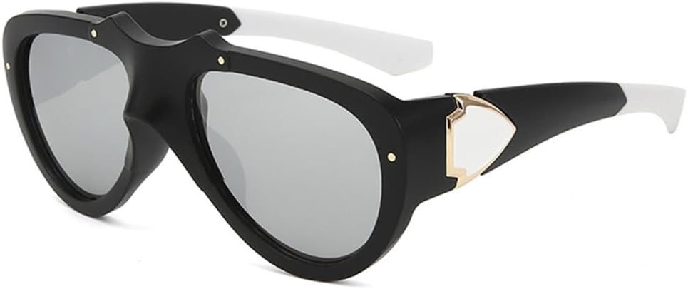 

Большие овальные солнцезащитные очки в стиле панк для мужчин и женщин, винтажные солнцезащитные очки в стиле стимпанк для женщин, защита от ультрафиолета UV400 LANGSER, 5