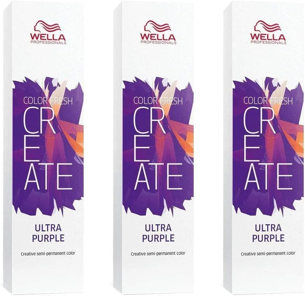 Прямой краситель «Color Fresh Create Ultra Purple» от Wella (3 шт.) Wella