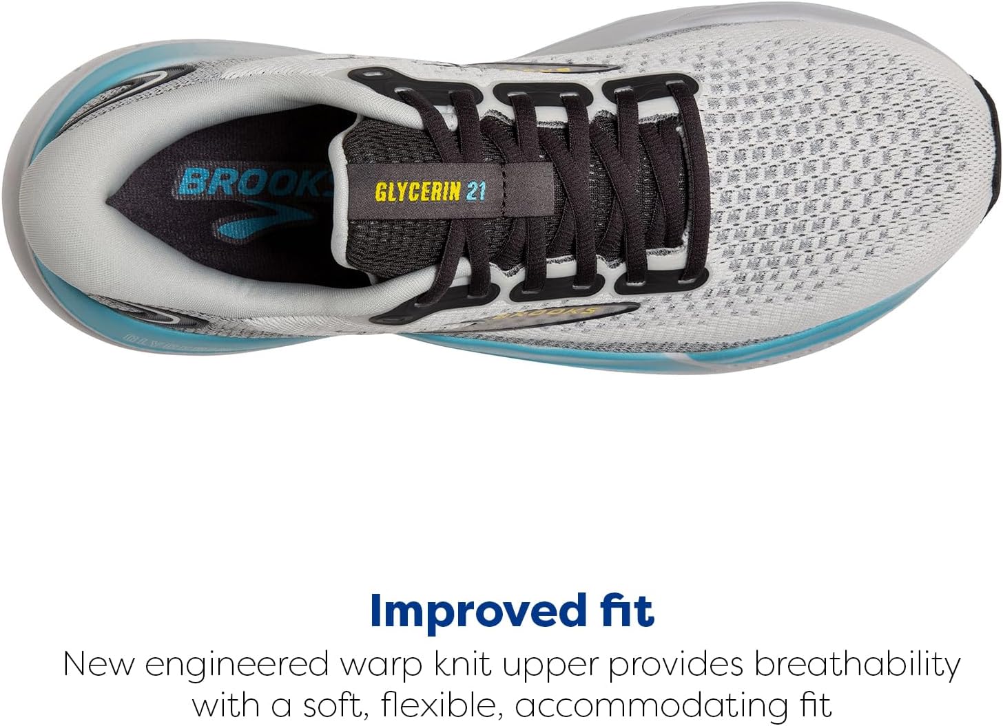 Мужские кроссовки Brooks Glycerin 21 Neutral для бега, желтый — фото 4