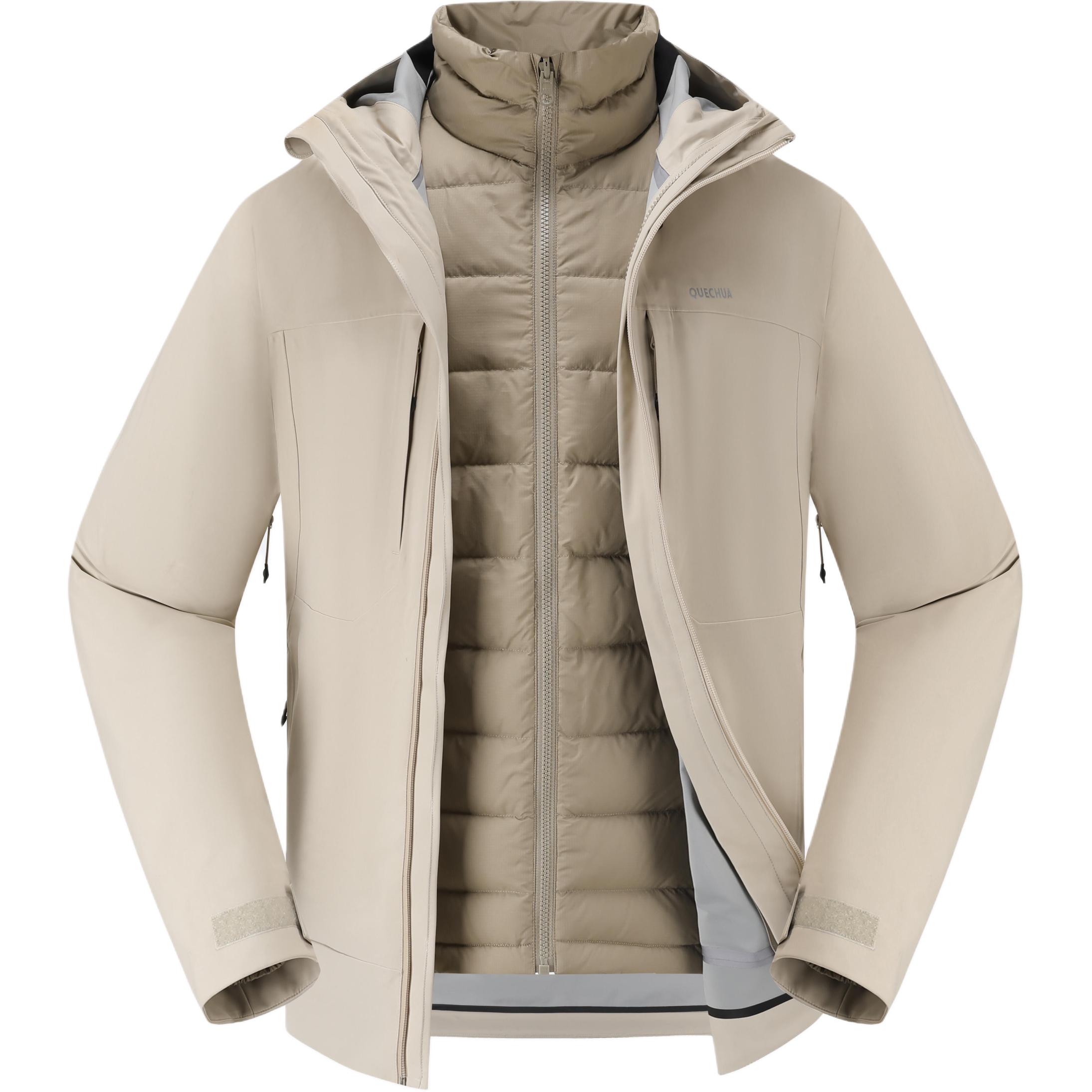 

Водонепроницаемая и теплая ветровка мужская бежево-желтая DECATHLON, Желтый, Водонепроницаемая и теплая ветровка мужская бежево-желтая DECATHLON