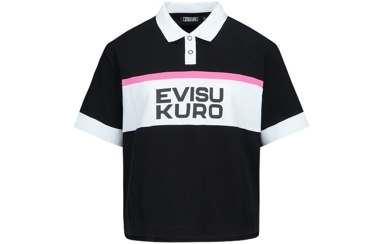 

Рубашка поло женская черная Evisu