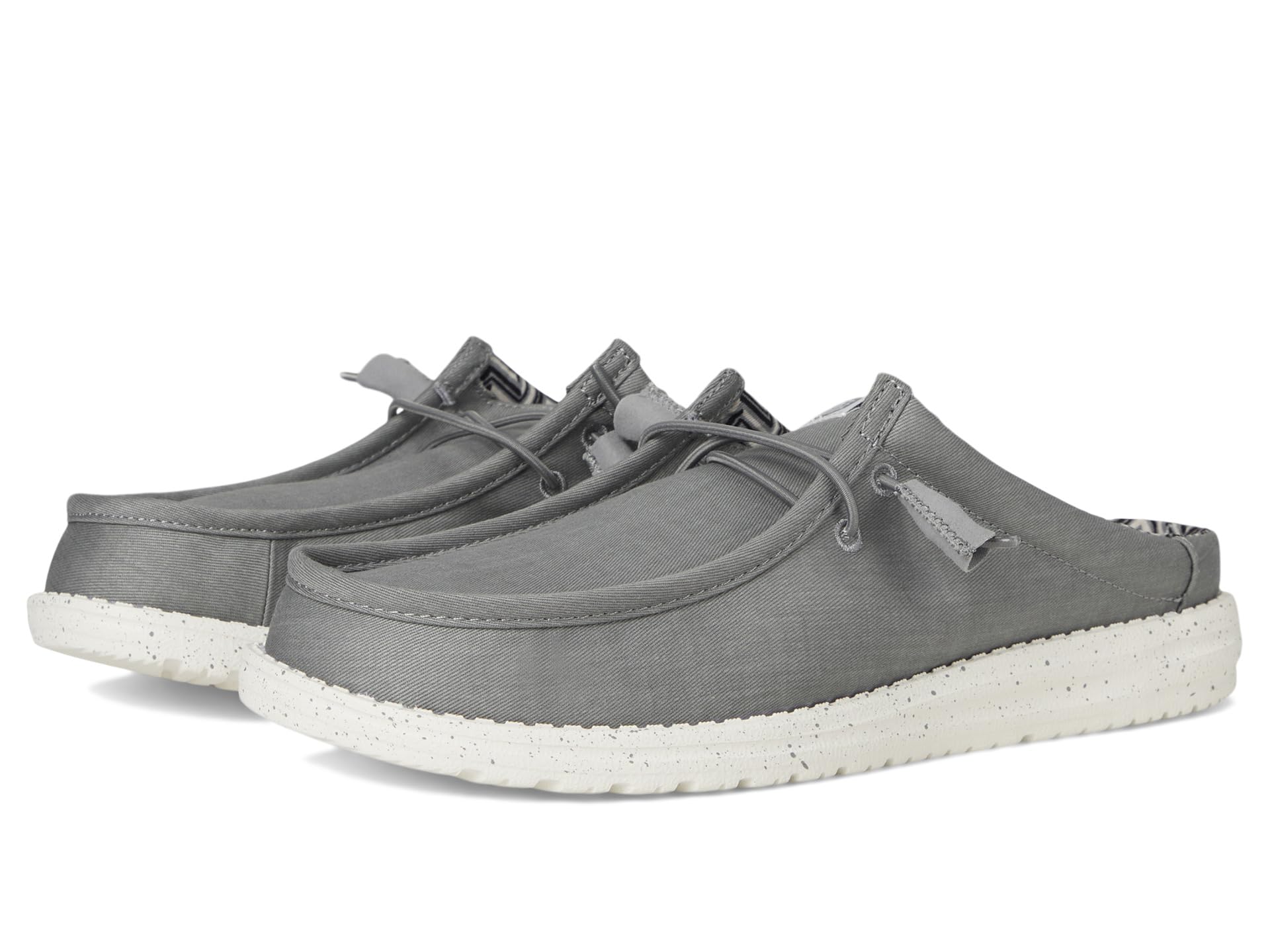 

Лоферы Hey Dude Wally Slip Stretch Canvas, серый