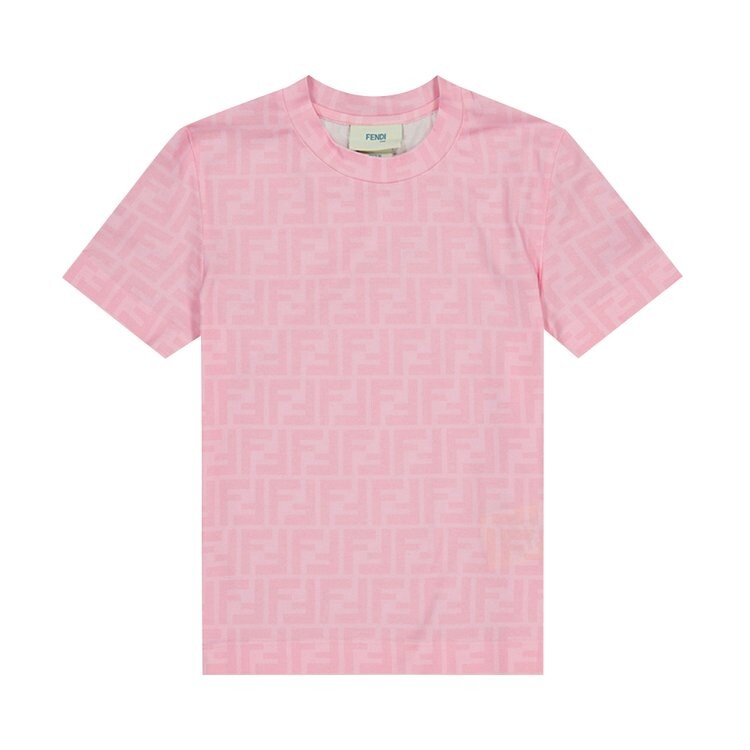 

Футболка Fendi Kids Logo T-Shirt, цвет Rosa Conffeto