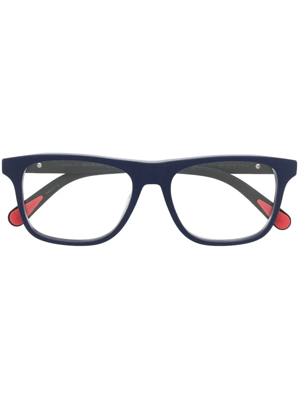 

Очки в прямоугольной оправе Moncler Eyewear, черный