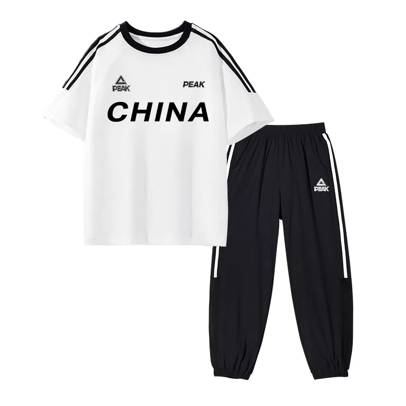Спортивный костюм PEAK White/PK China-Black/PK Label White Silicone K