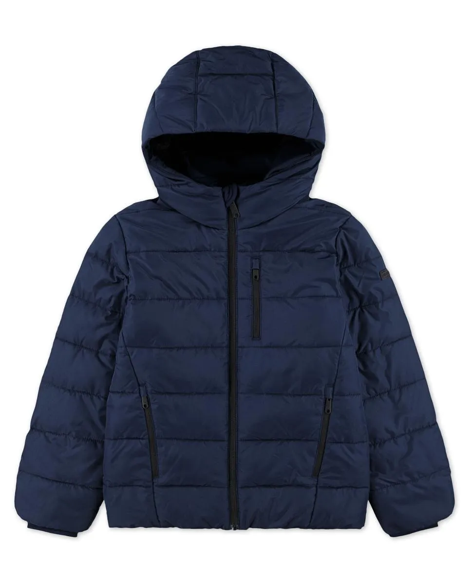 

Стеганая куртка среднего веса & Fitch для мальчика Abercrombie, синий