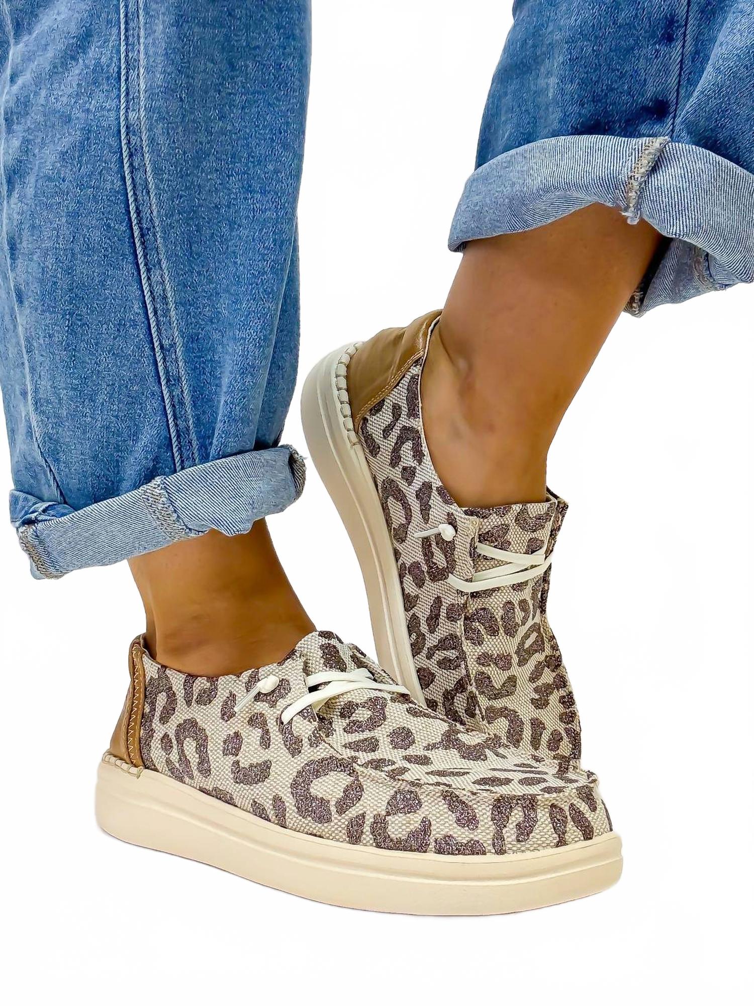 Женские блестящие туфли в леопардовом принте Corkys Footwear — фото 2