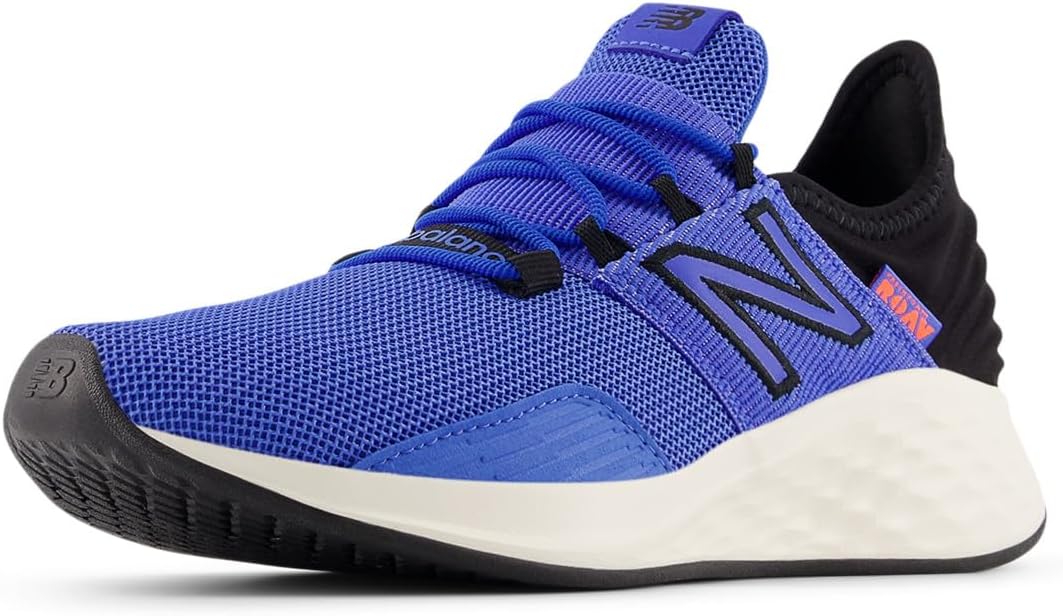 

Кроссовки New Balance Kids Fresh Foam Roav V1 на шнуровке, черный/синий