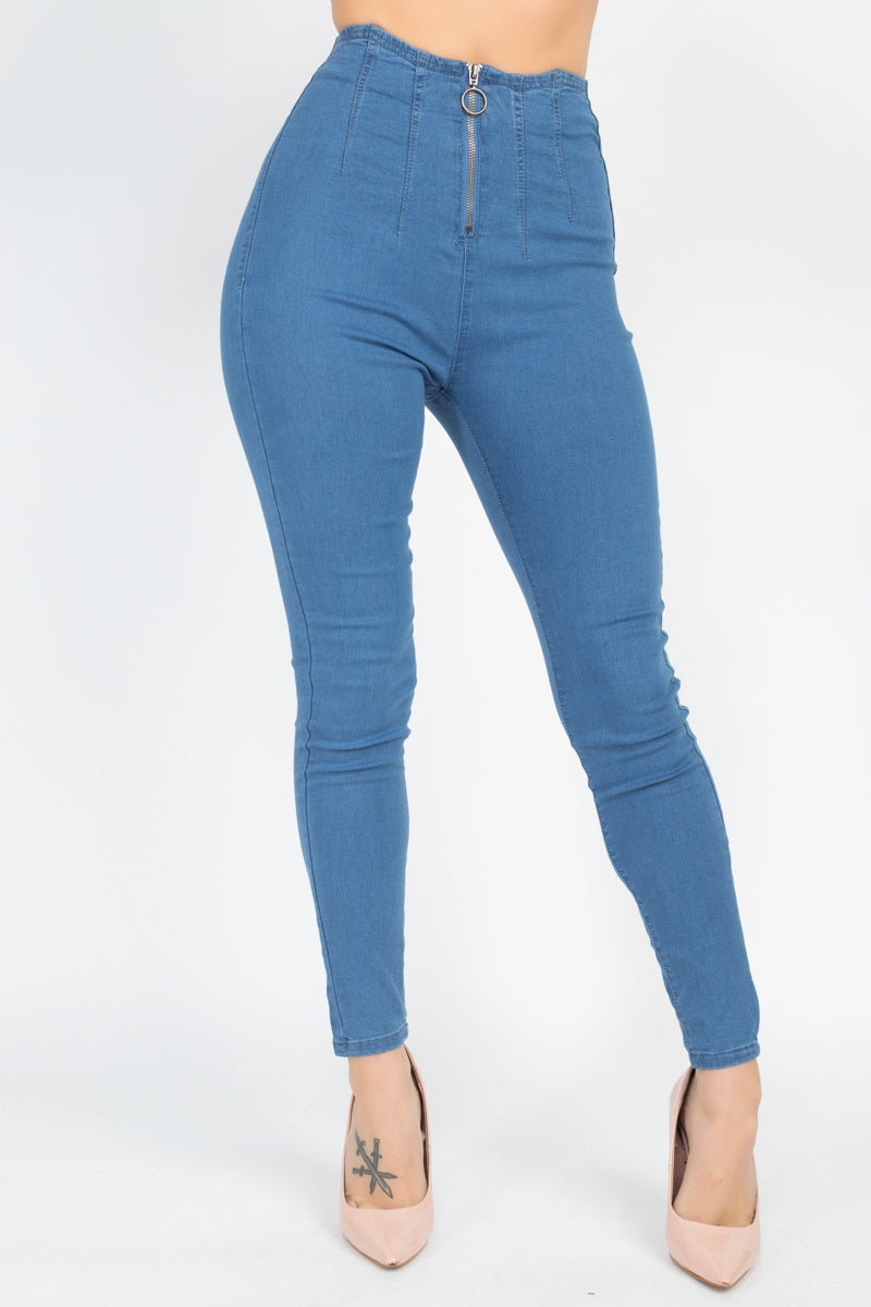 

Джинсы FASHNZFAB с высокой талией, цвет medium denim