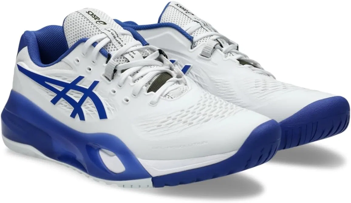 Кроссовки теннисные ASICS, White/Dark Cobalt